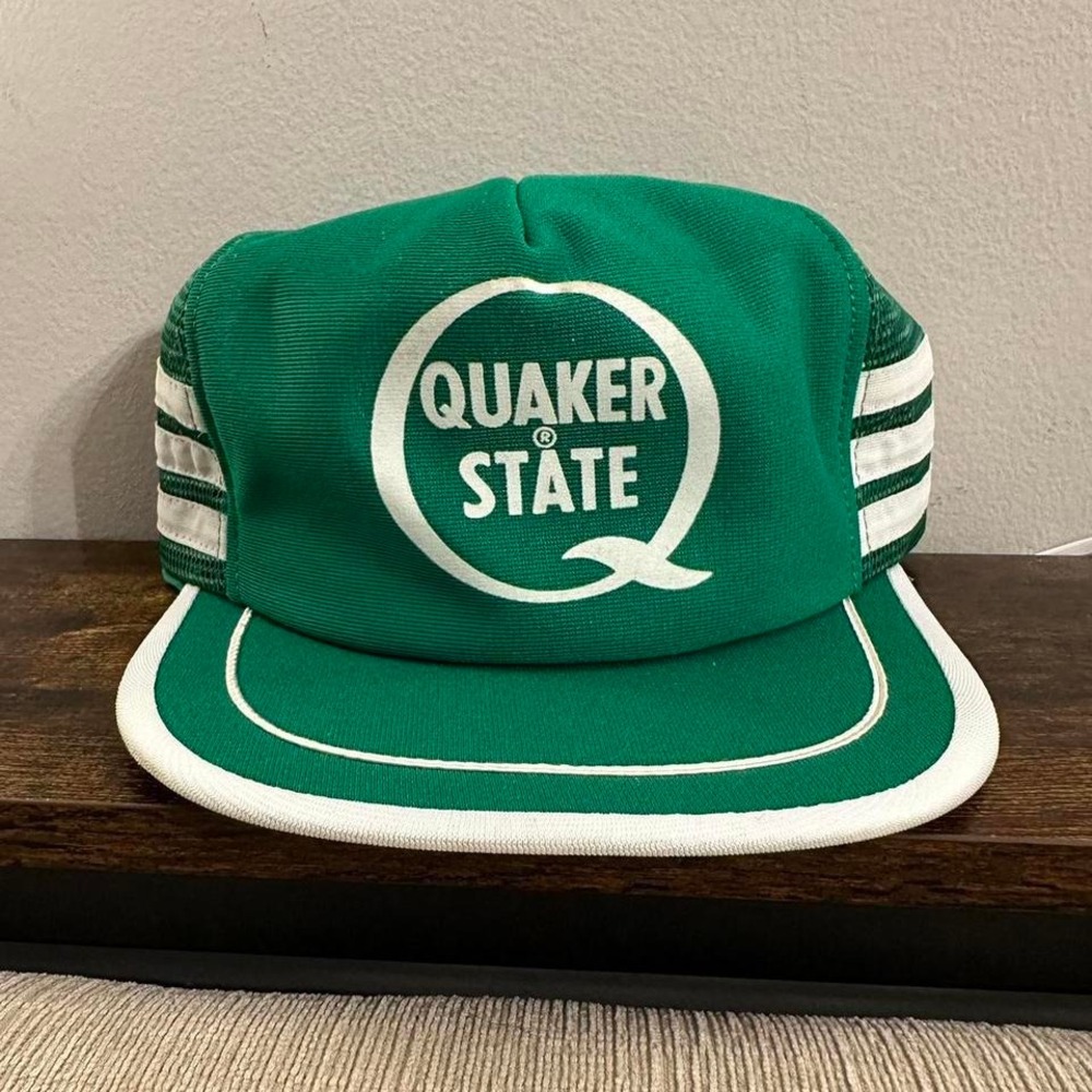 vintage quaker state hat